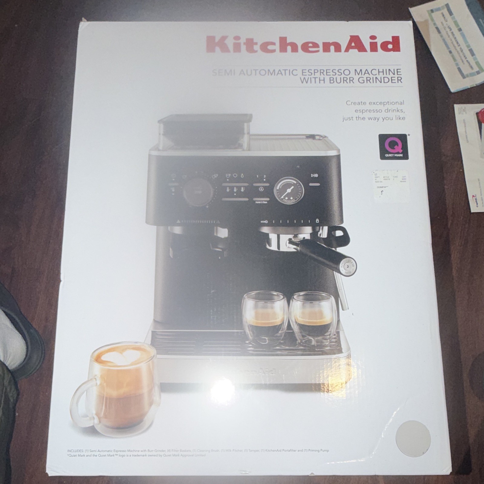 KitchenAid Semi-Automatic Espresso Machine Burr Grinder 15 Bar Black gallery