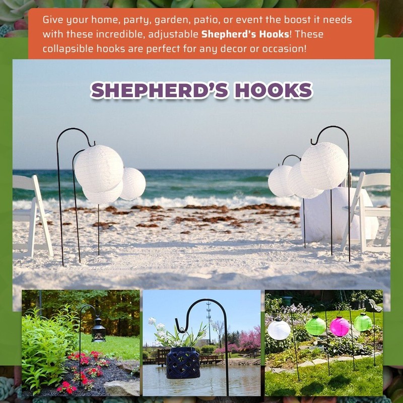 Shepherd's Hooks | Sheppard Hooks | Shepherds Hooks | Garden & Lighting Stakes gallery