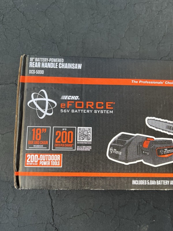 ECHO DCS-5000-18C2 56V 18" Cordless Chainsaw Kit w/ Battery & Charger gallery