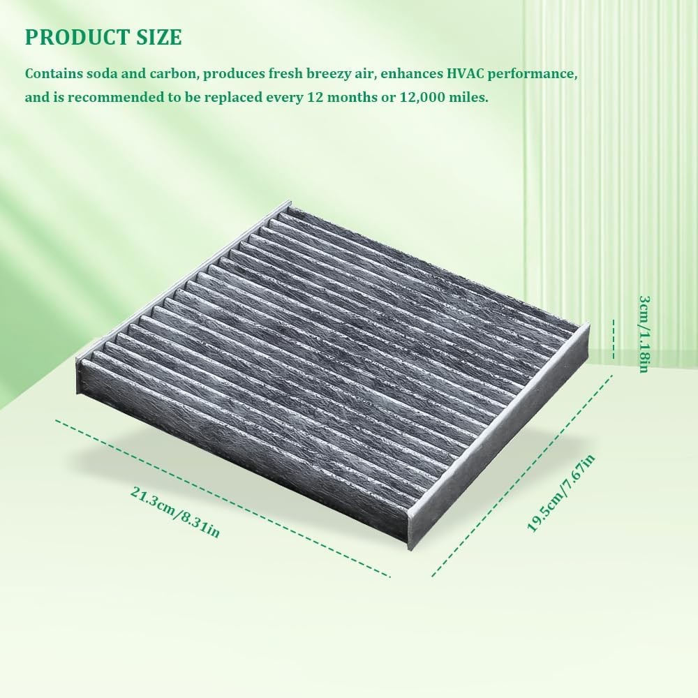 Cabin Air Filter with Activated Carbon, Engine Air Filter, Automotive interior A gallery