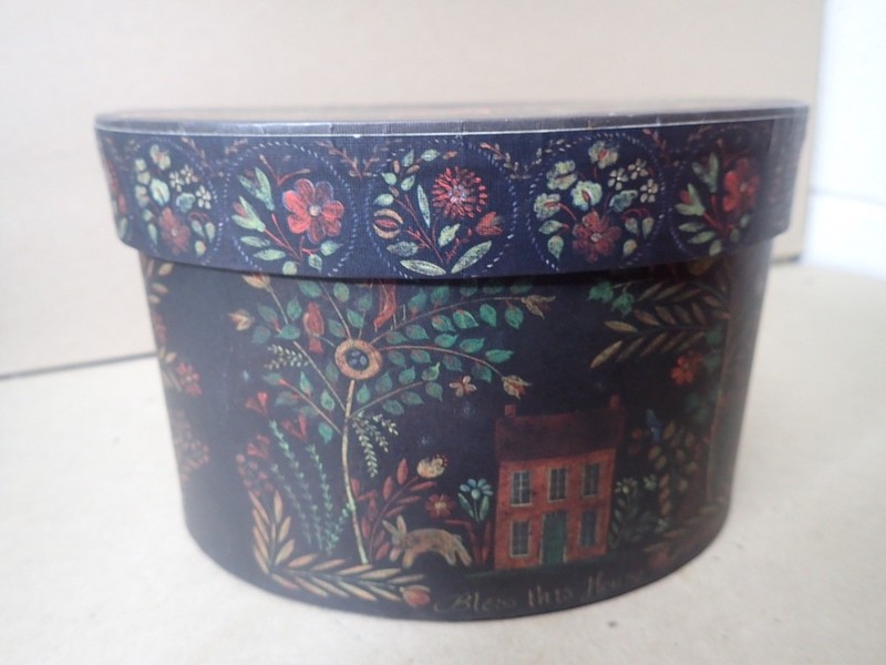 (4) Oval Primitive Nesting Storage Bob’s Boxes Bless This House Lang Card Co. gallery