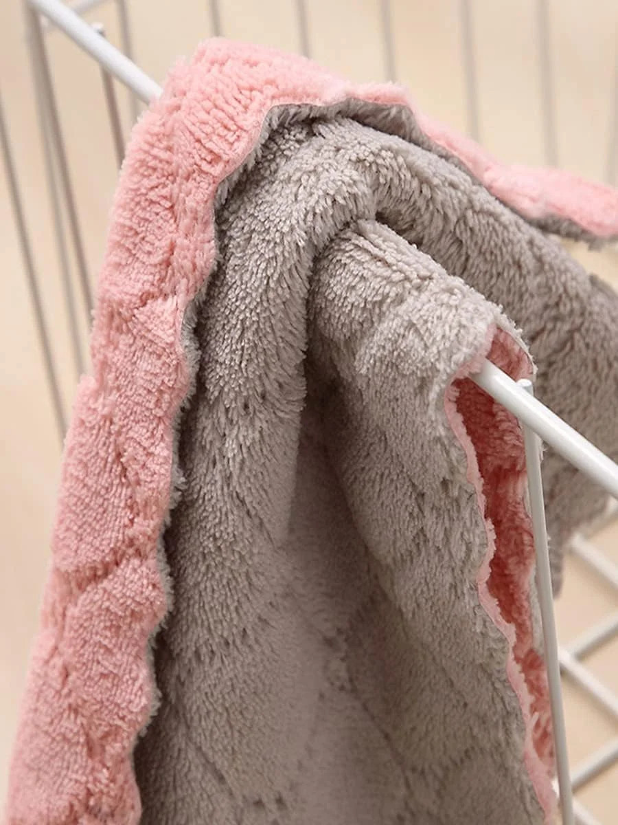 10 Pack Kitchen Cloth, Microfiber, Super Absorbent Coral, Premium Non-Stick Oil gallery