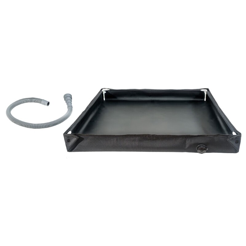 Space Saving Camping Shower Basins Multipurpose Folding Shower Pan with Drains gallery