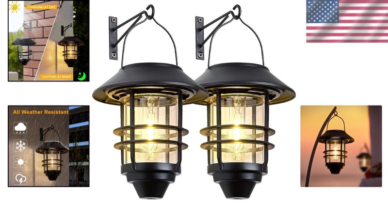 Elegant Solar Lantern Lights 2-Pack gallery