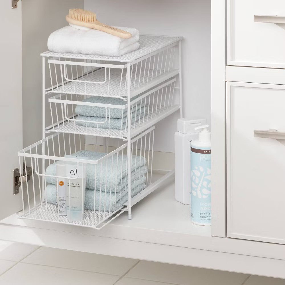 3 Tier Drawer Organizer Matte White - Brightroom gallery