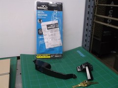 Assorted parts from a wright products wck333x3bl door latch