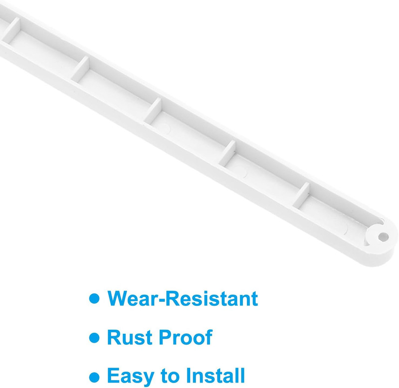 9 Inch Drawer Slides, 2 Pcs Plastic Guide Rails Side Mounted Rails with Mount... gallery