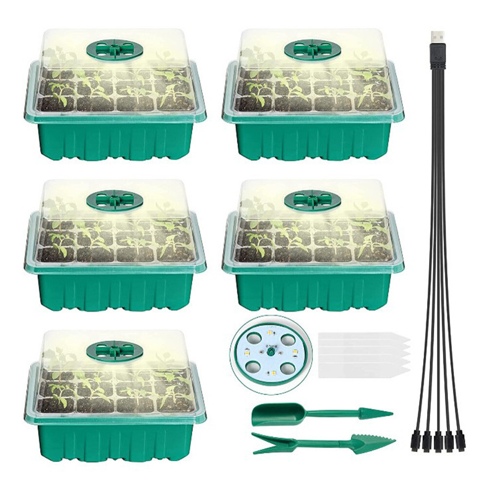5Pack Seed Starter Trays with Grow Light Seed Starter Kit Seed Growing Starting gallery