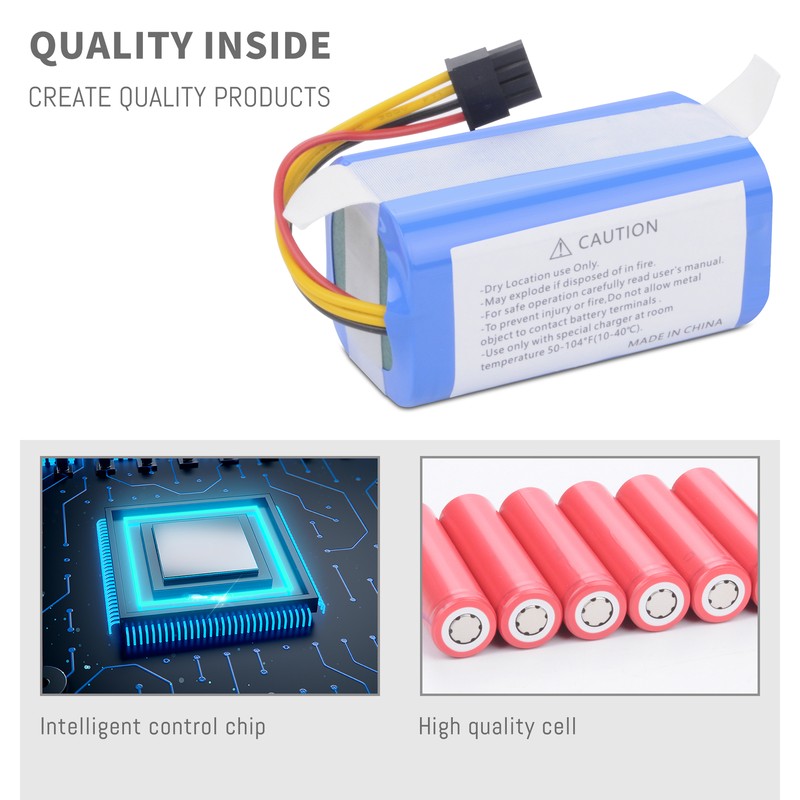 3400mAh Vacuum Battery Replacement for AIRROBO P10 Robot Vacuum Cleaner 14.4V gallery
