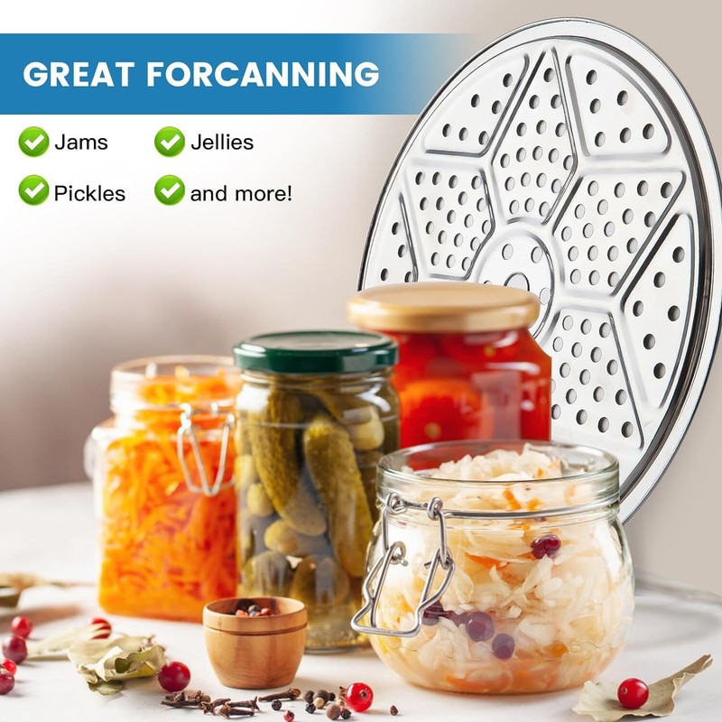 11" Pressure Canner Cooker Canning Rack Compatible with Presto 4 Pack gallery