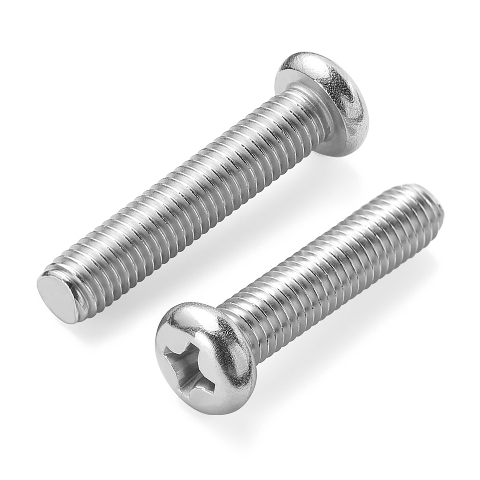 M10 A2 Stainless Pozi Pan Head Machine Screws Posi Pozidrive Screw Din 7985 gallery