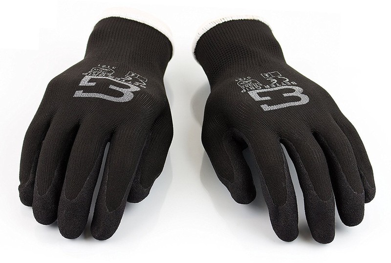 1 Case(144 Pairs) Work Gloves, Better Grip Nylon Latex Black Work Gloves-BGSB1 gallery