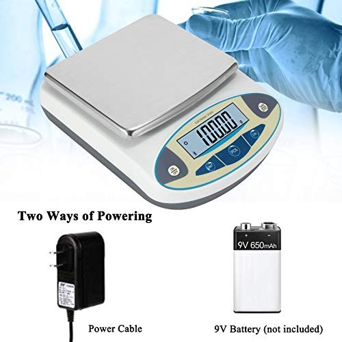 Lab Scale 5000gxHigh Precision 5000g, WITHOUT calibration weights 0.01g gallery