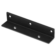 4 PCS Black L Corner Bracket 7×13/8×13/8 Inch Long Right Angle Brace 1/8 In