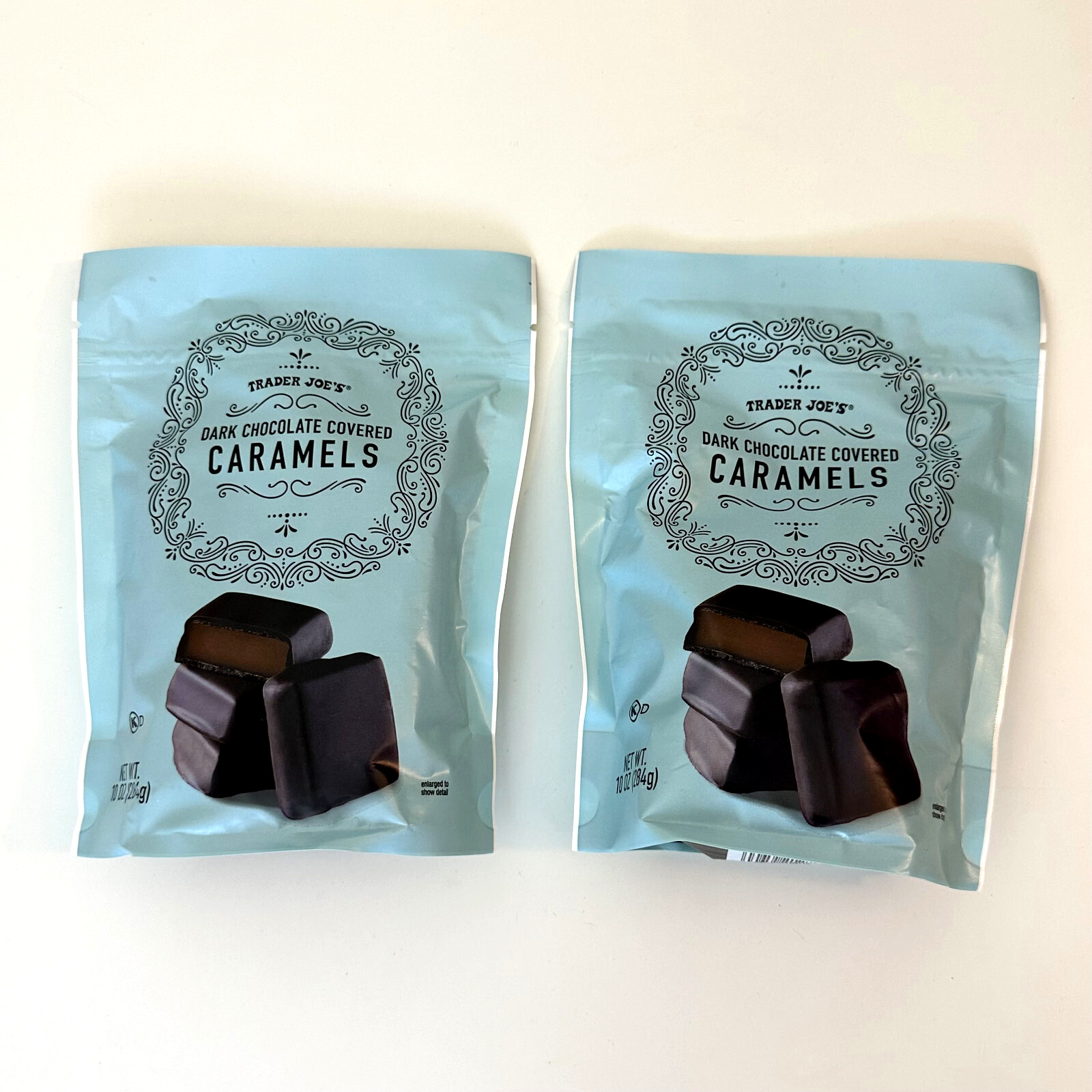 2 Pack Trader Joe's Dark Chocolate Covered Caramels 10 oz Each Pack gallery