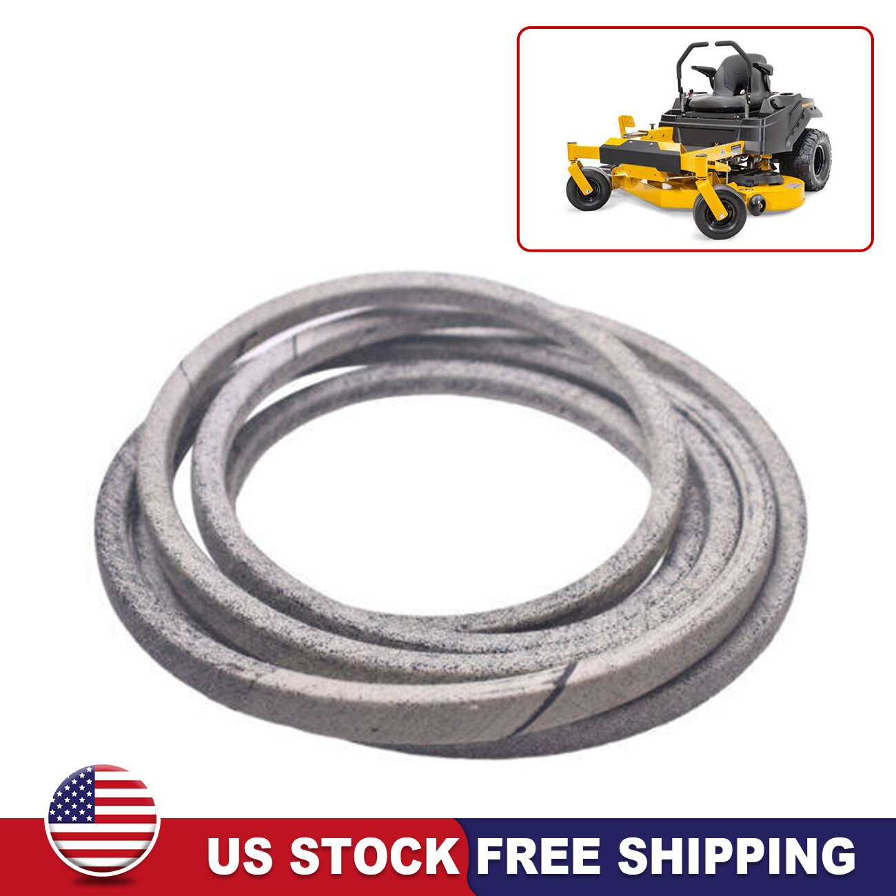 791988 For Hustler Raptor with 52 inch Deck Belt - 5/8 x 140 3/4 117164EX 124379 gallery