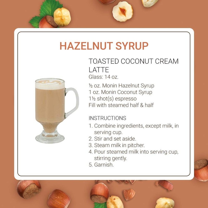 Monin Hazelnut Syrup (750mL), H-Hazelnut gallery