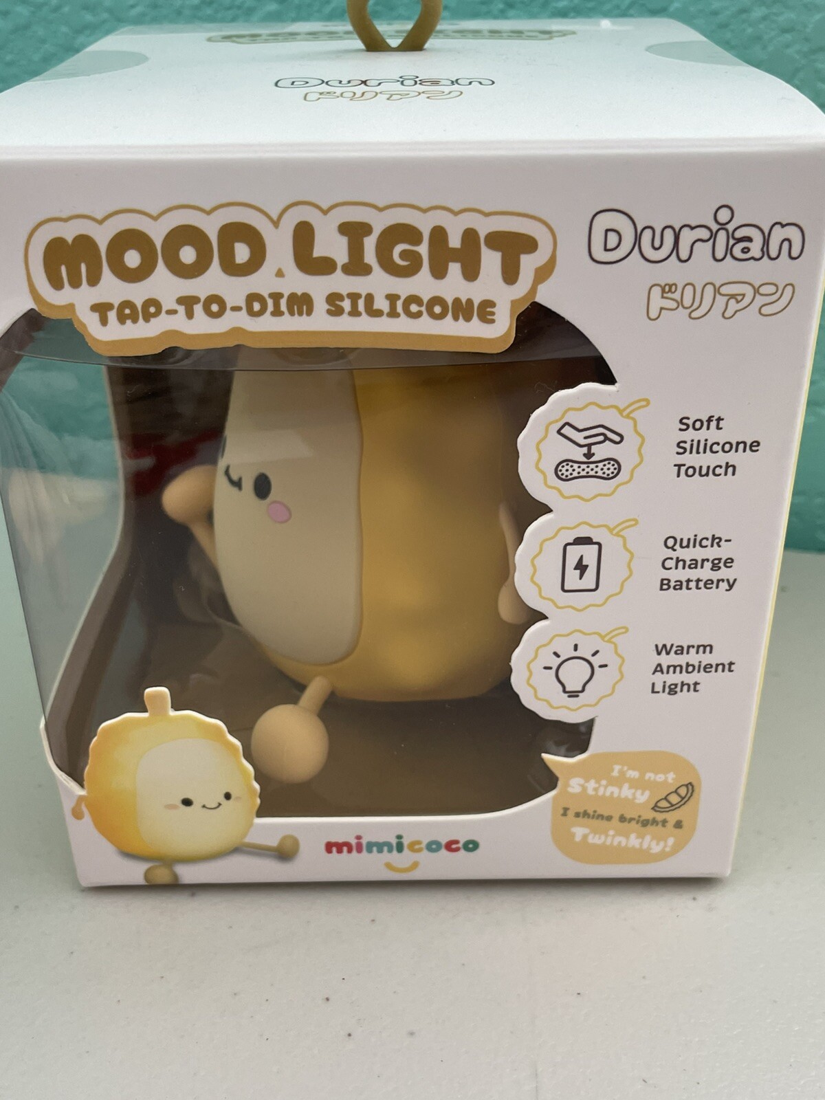 Mimicoco Warm White Moodlight DURIAN Tap To Dim Light Silicone NEW IN BOX gallery