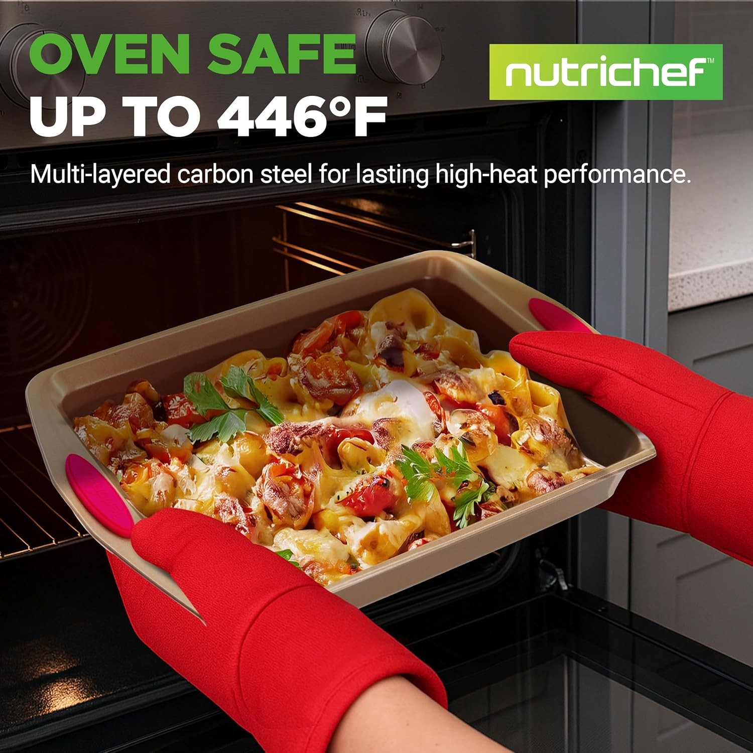 15-Piece Nonstick Bakeware Set w/ Baking Utensils – Premium Oven Safe Baking gallery