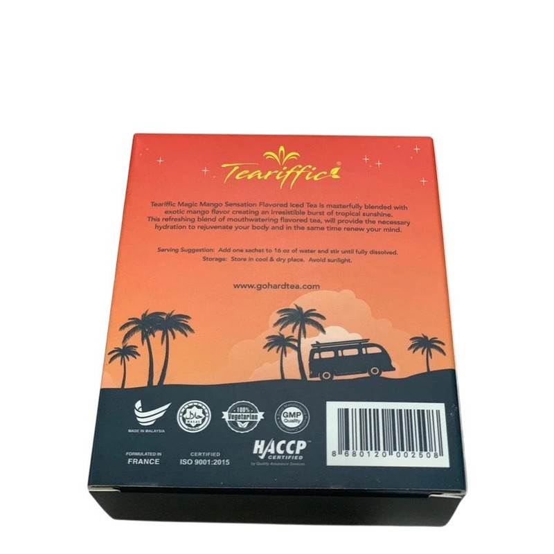 12 Sachets Teariffic Magic Mango Sensation Boost Men & Women Energy Coffee Tea gallery