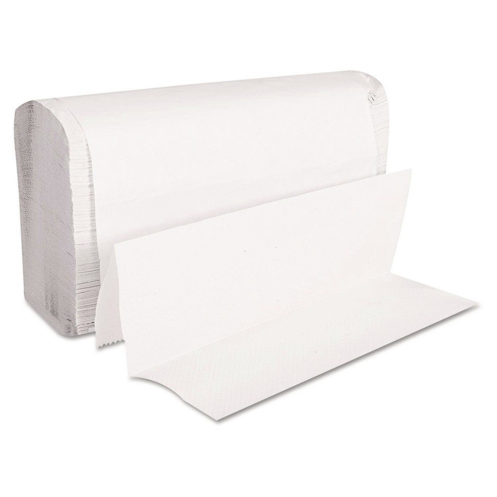 GEN 9 in. x 9-9/20 in. Multifold Folded Paper Towels - White (4000/Carton) gallery