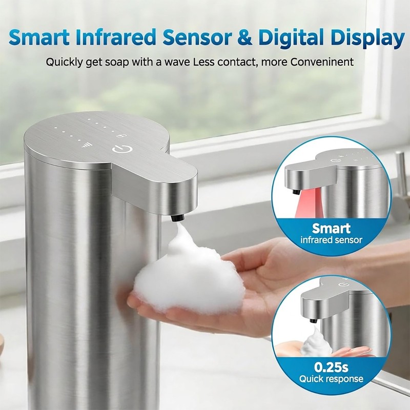 2 Pack simple human 12oz Automatic Sensor Pump - Touchless Soap Dispenser gallery