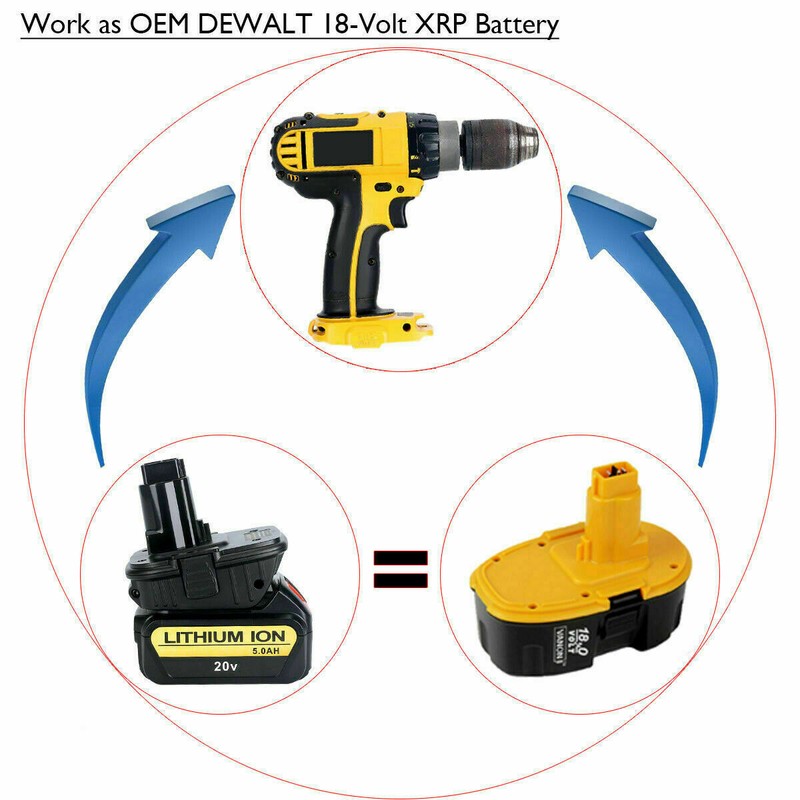 DCA1820 For DEWALT 20V Battery Adapter Converter 18V to 20V Max Li-Ion Tools New gallery