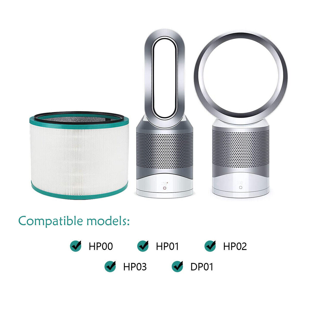 Replacement Filter for Dyson HP01, HP02, DP01, DP02 Desk Purifiers Fan gallery