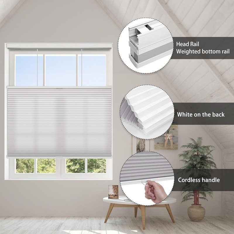 CUSTOM Light Filtering Cellular Blinds Top-Down Bottom Up Honeycomb Shades gallery