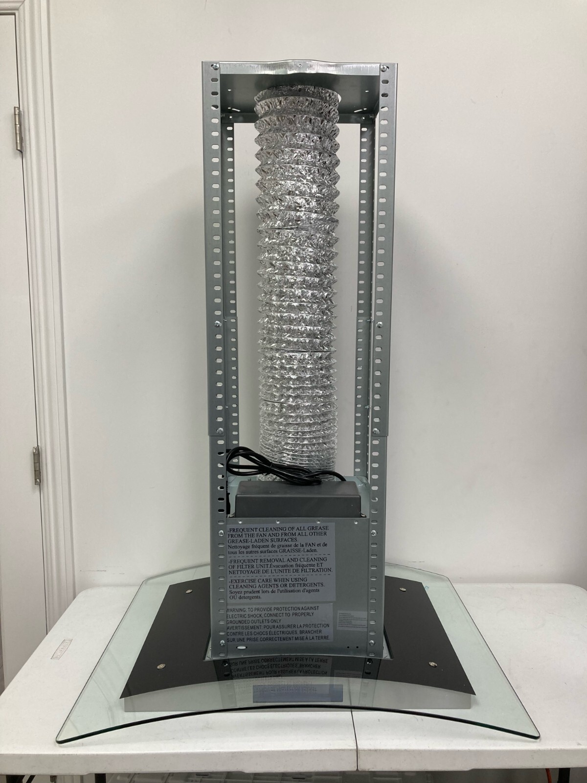 30 IN. ISLAND MOUNT RANGE HOOD (NO CHIMNEY OPEN BOX) STAINLESS STEEL GLASS VISOR gallery