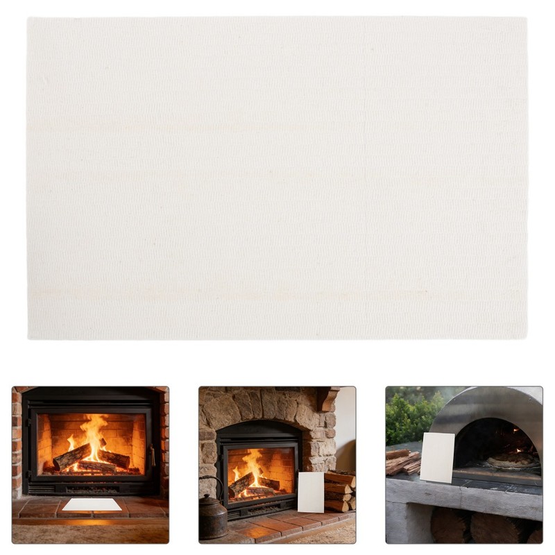 2 Pcs Ceramic Fiber Board Efficient Heat Barrier Fireproof for Stove gallery