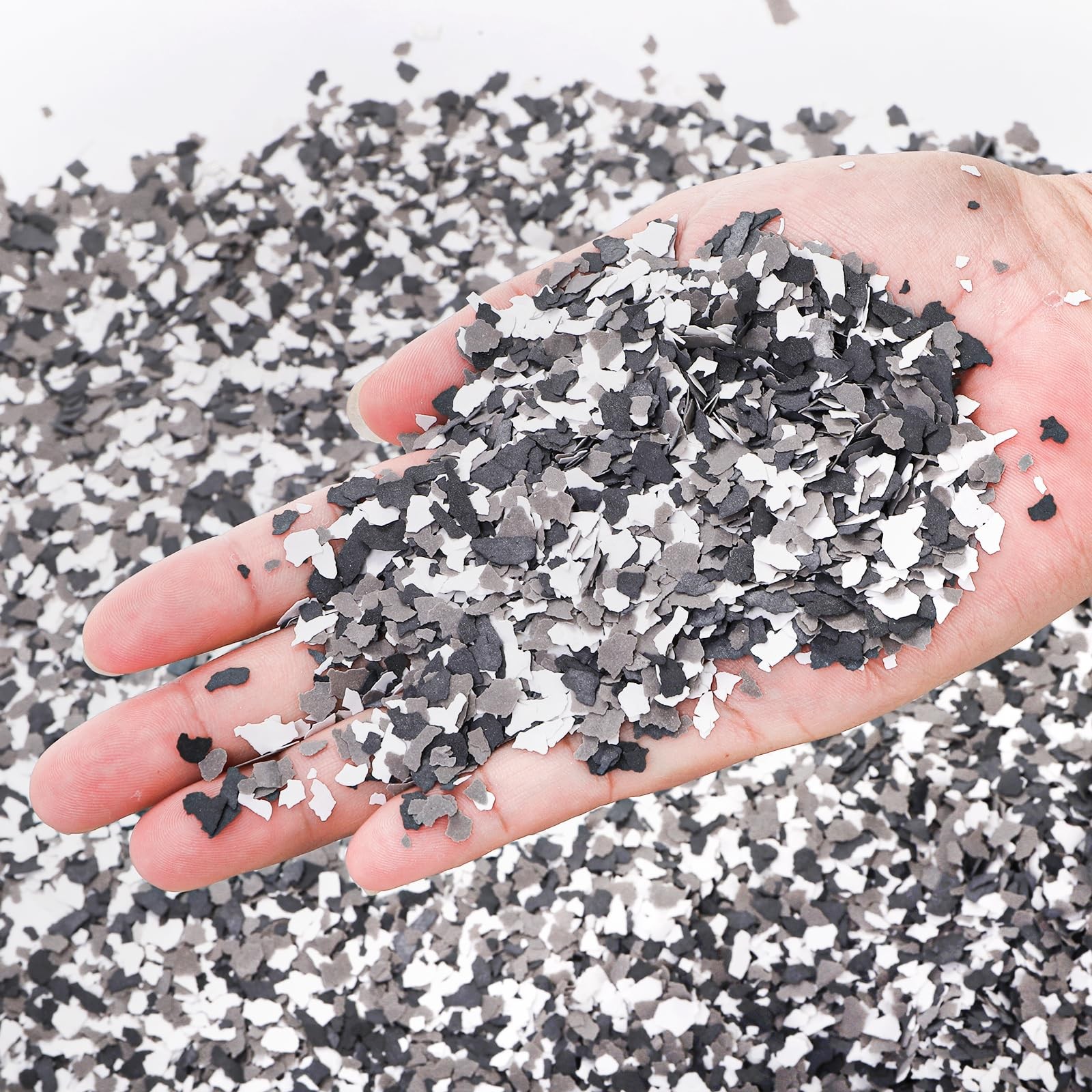 2 Kg/4.4 Lb Blend Decorative Colors Chips Garage Floor Epoxy Paint Flakes gallery