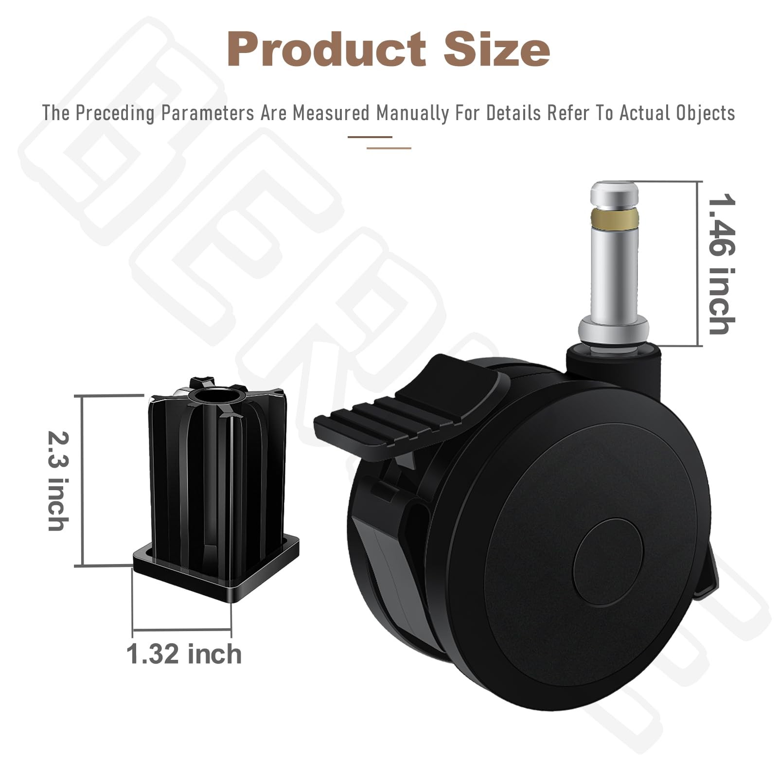 70360 Locking Caster with Insert for Weber Spirit Series 20092012, Genesis Se... gallery