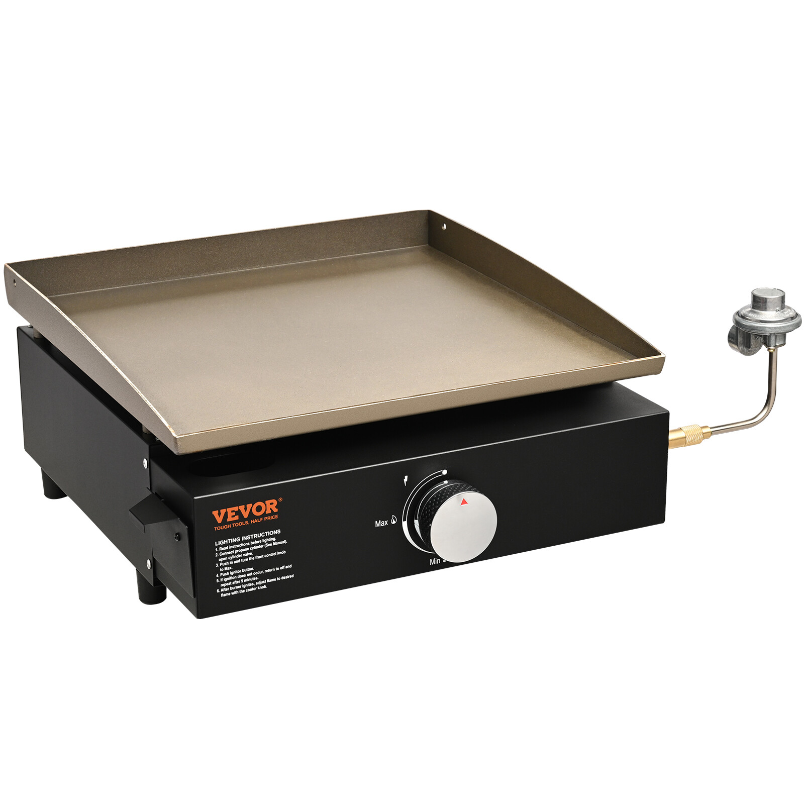 VEVOR 18.7" Tabletop Outdoor Griddle Propane Gas Grill ETL-Listed gallery
