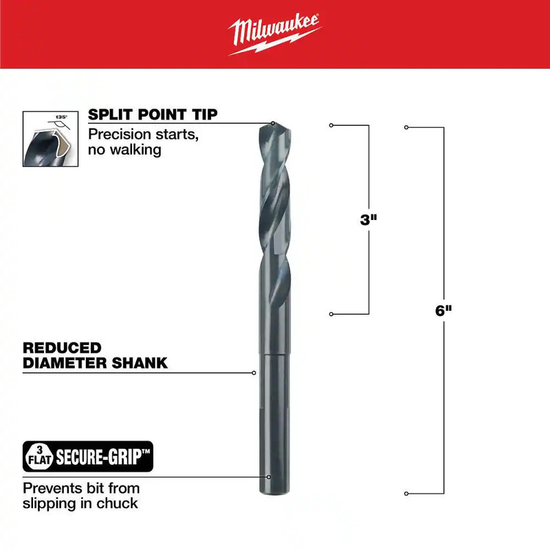 17/32 In. S and D Black Oxide Drill Bit gallery