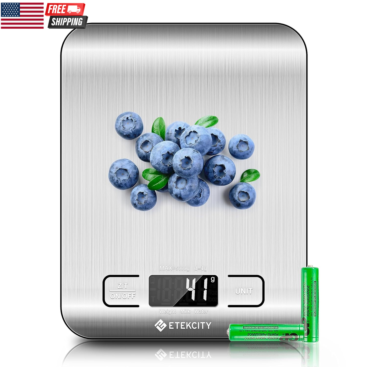 Food Kitchen Scale, Digital Grams and Ounces for Weight Loss, Baking, Cooking, K gallery