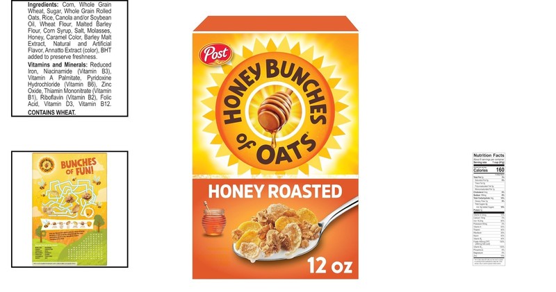 Versatile 12oz Honey Roasted Cold Cereal - Perfect for Breakfast or Snack gallery