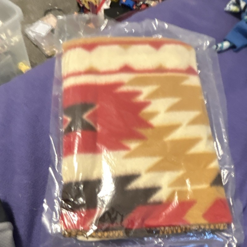 Geometric Pattern Rectangular Blanket Throw Red Beige Black White Multicolor gallery