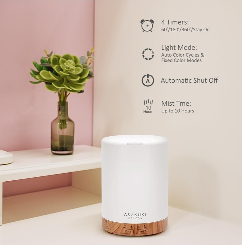 Essential Oil Diffuser, 300ML, Quiet 5-In-1 Premium Humidifier, Home Fragrance gallery