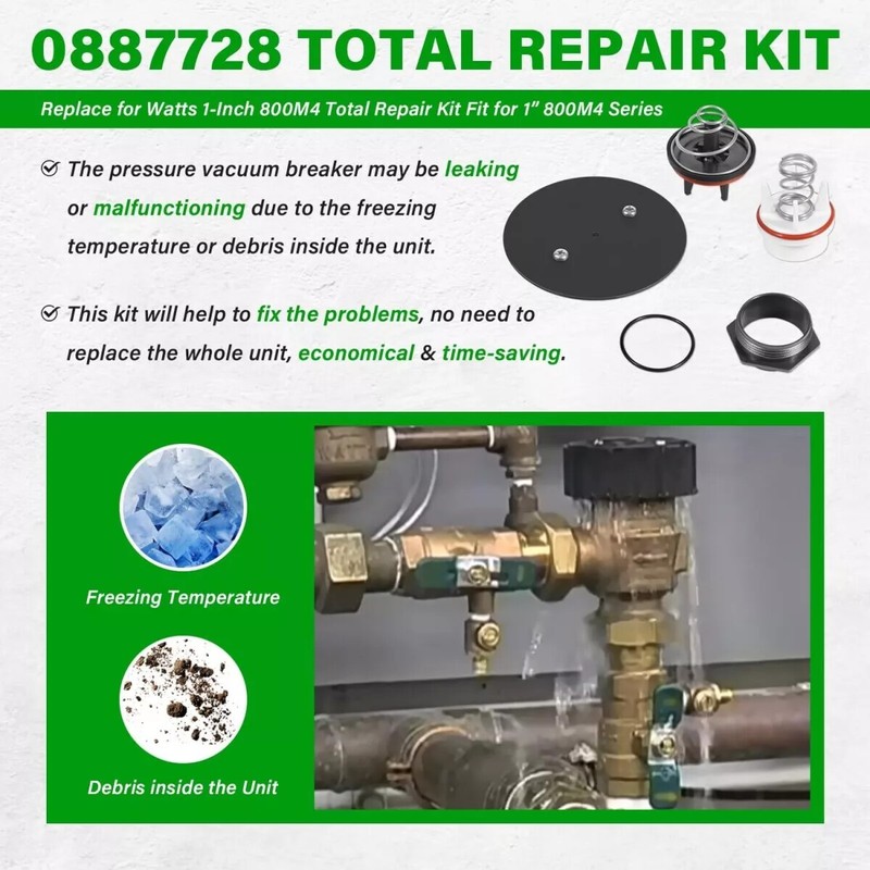 0887728 Repair Kit Replace for Watts 1" 800M4 Total Repair Kit RK 800M4-T gallery