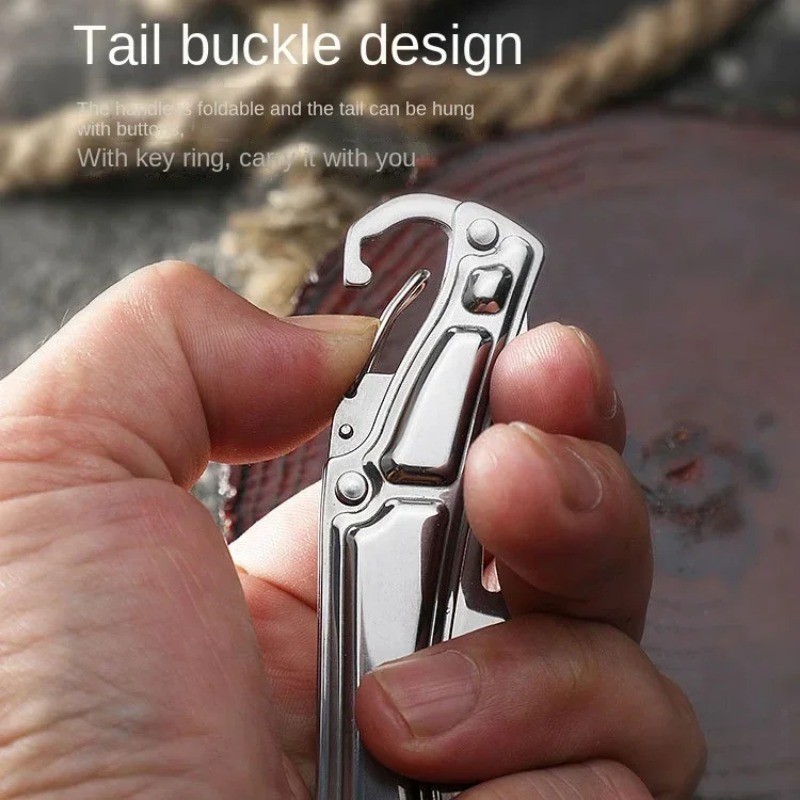 50PCS Stainless Steel Folding Knife Multi-function Pocket Knife for Outdoor Use gallery
