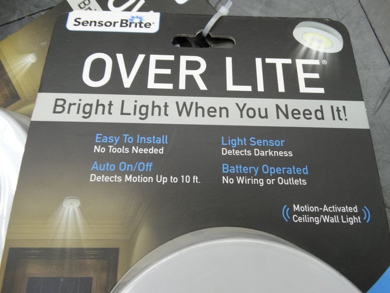 Sensor Brite Over Lite Motion Activated LED Ceiling Light 300 Lumens (Lot of 2) gallery