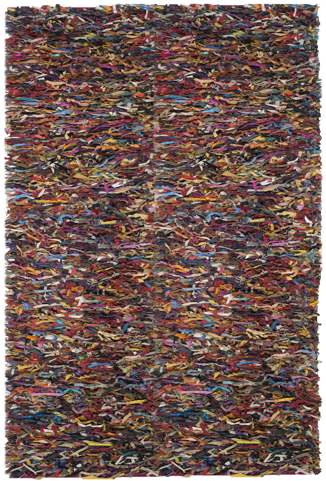 Safavieh Hand-Knotted MULTI leather Shag Area Rug - LSG511M gallery