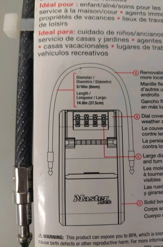 Master Portable Cable Lock Box (5482D) gallery