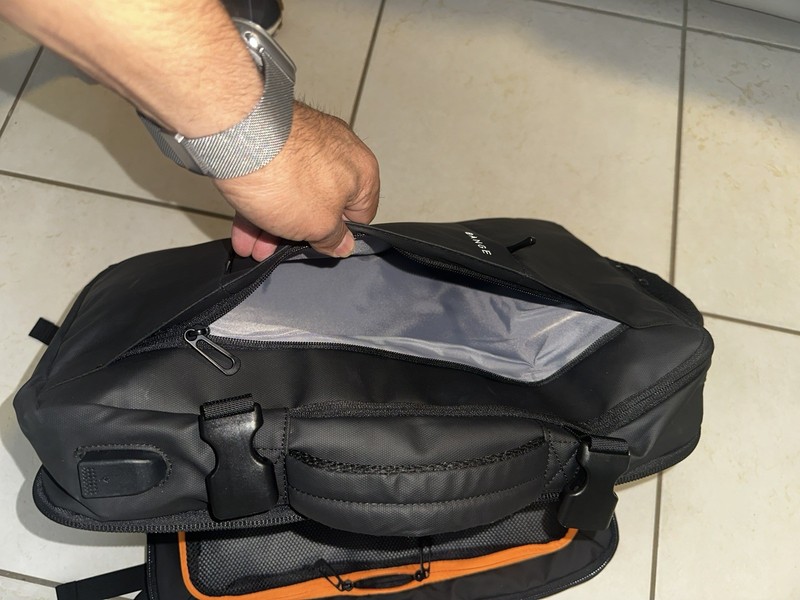 BANGE Large Capacity Black Backpack for Travel Official 5