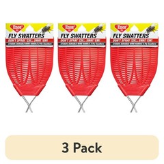 (3 pack) Enoz Fly Swatter, Wire Handled Plastic Fly Swatter, Assorted Colors