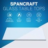 20" X 30" Rectangle Glass Table Top 1/2" Thick with Flat Polished Edge and gallery