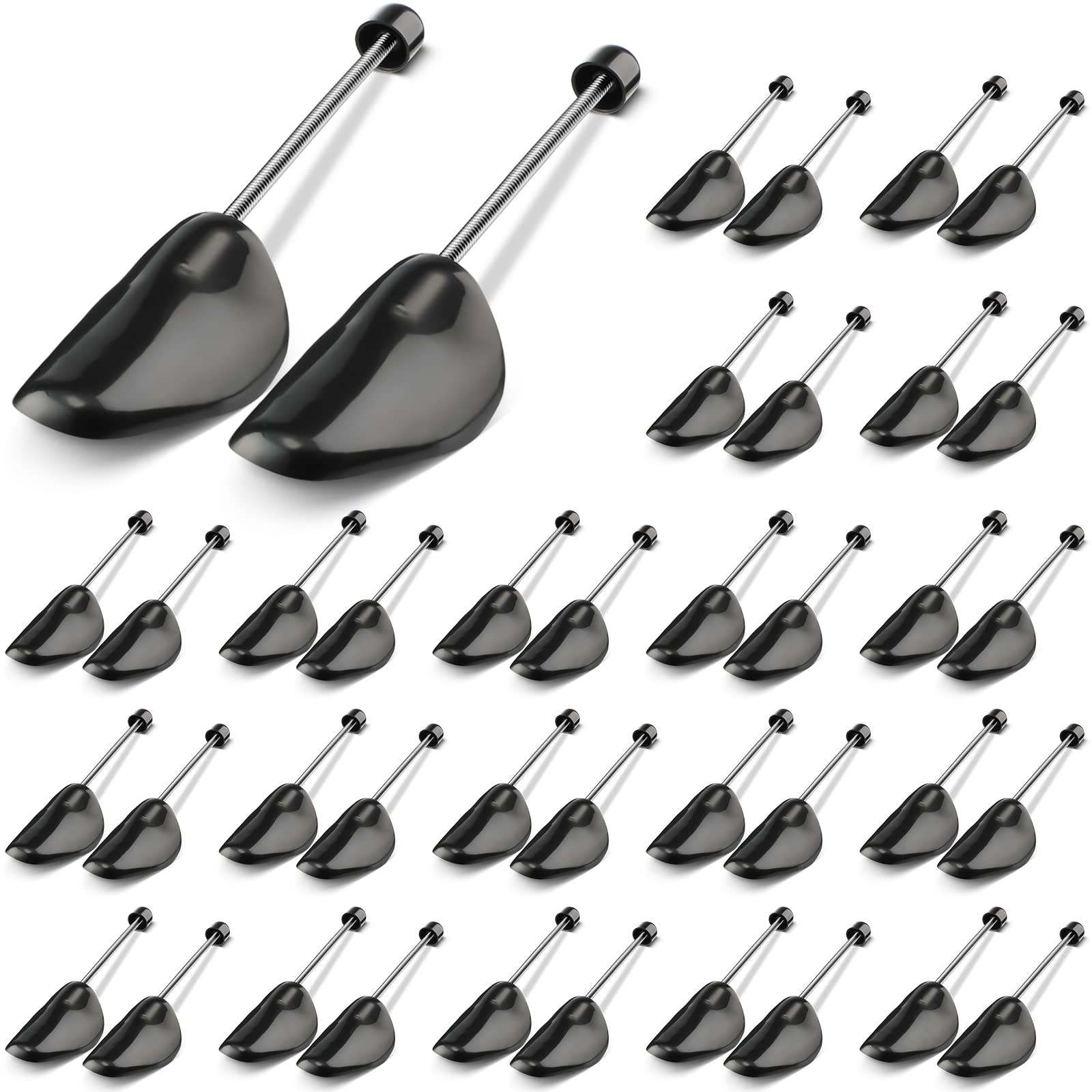 Sieral 20 Pairs Spring Shoe Tree Stretcher As picture show, Black gallery