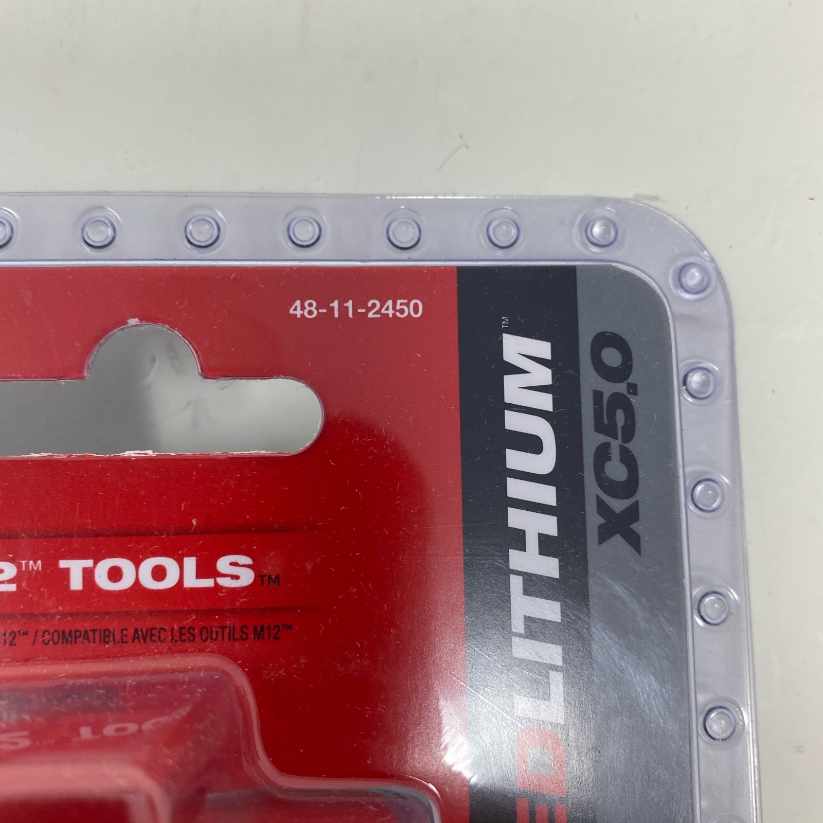 Milwaukee M12 REDLITHIUM XC5.0 5.0Ah Battery 48-11-2450 Red/Black gallery