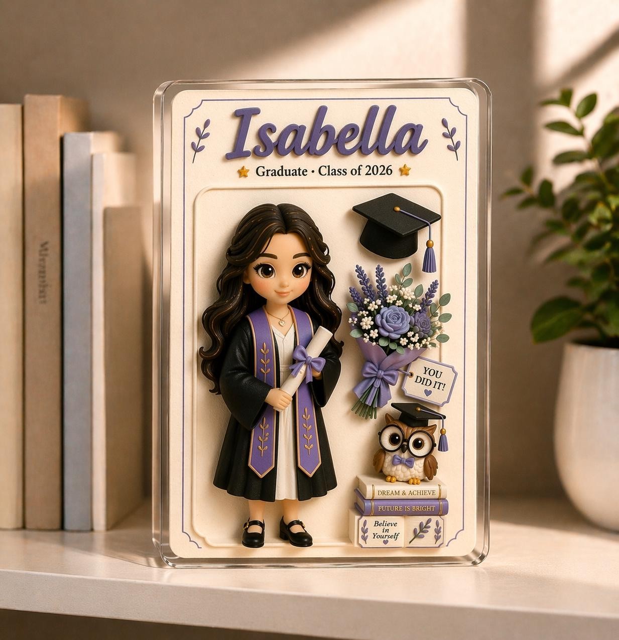 Personalized Graduation Gift for Her, Custom Class of 2026 Acrylic Plaque gallery